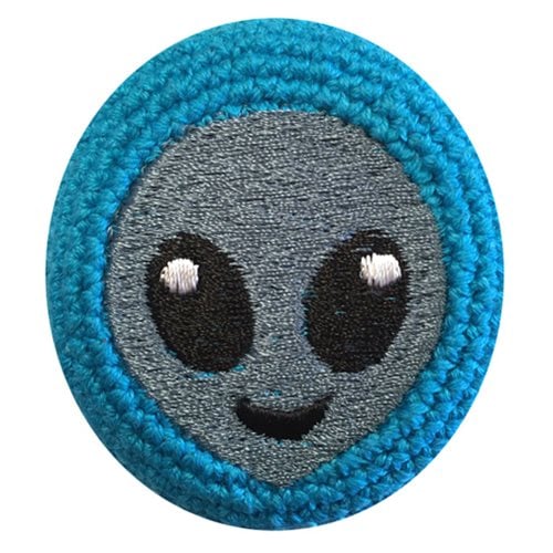 Emoji Alien Head Crocheted Footbag